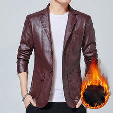 Load image into Gallery viewer, Men's Motorcycle Leather Jacket