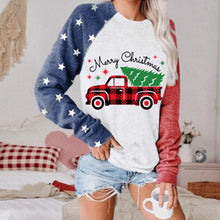 Load image into Gallery viewer, Women Christmas Print Long Sleeve Sweatershirt