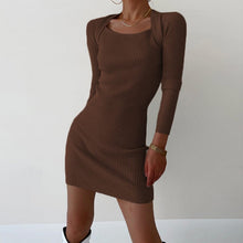 Load image into Gallery viewer, Square Neck Slim Dress