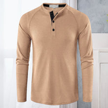 Load image into Gallery viewer, Men's Henley Casual Long Sleeve T-Shirts