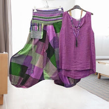 Load image into Gallery viewer, Women's Colorblock Casual Loose Sleeveless Two-piece Set