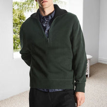 Load image into Gallery viewer, Hooded Knit Sweater Jacket