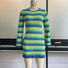 Load image into Gallery viewer, Striped Backless Knitted Skirt