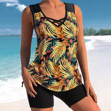Load image into Gallery viewer, Plus Size Conservative Print Swimsuit