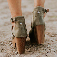 Load image into Gallery viewer, Buckle cross strap high heel sandals
