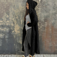 Load image into Gallery viewer, Braided Lazy Hooded Sweater