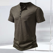 Load image into Gallery viewer, HENLEY SHORT SLEEVE SHIRT