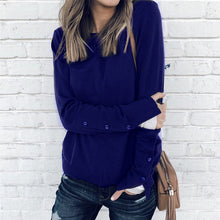 Load image into Gallery viewer, Buttoned Sleeve Sweatshirt