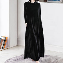 Load image into Gallery viewer, Gold Velvet Dress