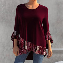 Load image into Gallery viewer, Solid Sequin Panel Irregular Dress