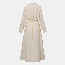 Load image into Gallery viewer, Women's Solid Pocket Button Lapel Long Sleeve Maxi Shirt Casual Dress