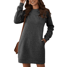 Load image into Gallery viewer, Long Sleeve Dress for Autumn and Winter