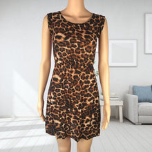 Load image into Gallery viewer, Sleeveless Leopard Dress