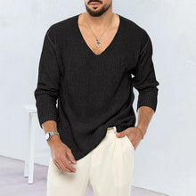 Load image into Gallery viewer, Men's V-neck Long-sleeve Sweater
