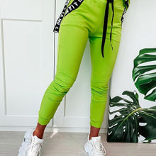 Load image into Gallery viewer, Zipper Design Letter Print Hooded Top & Pockets Pants