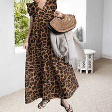 Load image into Gallery viewer, Leopard Print Commuter Long Dress
