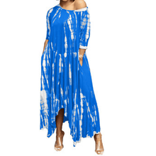 Load image into Gallery viewer, Irregular Dress withTtie-dye Print