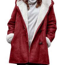 Load image into Gallery viewer, Women's Suede Lamb Wool Coat