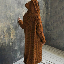Load image into Gallery viewer, Braided Lazy Hooded Sweater