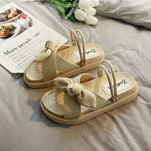 Load image into Gallery viewer, Elegant Bow Sandals with Platform Soles for Women