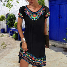 Load image into Gallery viewer, Black Ethnic Style Skirt