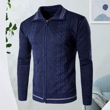 Load image into Gallery viewer, Lapel Zip Cardigan