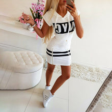 Load image into Gallery viewer, Zip Hooded Slim Fit Fashion Dress