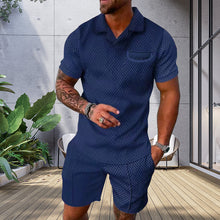 Load image into Gallery viewer, Men's Casual Printed Polo Suit