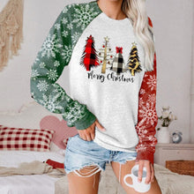 Load image into Gallery viewer, Women Christmas Print Long Sleeve Sweatershirt