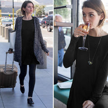 Load image into Gallery viewer, Long Sleeve Sweatshirt Travel Dress