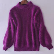 Load image into Gallery viewer, Cashmere Loose Solid Color Knit Sweater