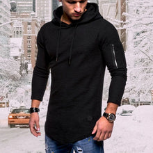 Load image into Gallery viewer, Men'S Casual Hooded Solid Color Zipper Sweatshirts