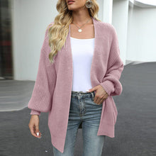 Load image into Gallery viewer, Balloon Sleeve Chunky Cardigan