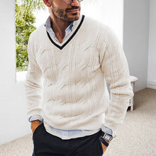 Load image into Gallery viewer, V-Neck Slim Knit Sweater