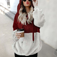 Load image into Gallery viewer, Double Colorblock Plush Jacket