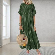 Load image into Gallery viewer, Half Sleeve Polka Dot Dress