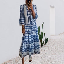 Load image into Gallery viewer, Geometric Boho Dress