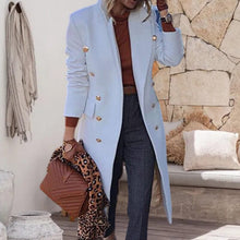 Load image into Gallery viewer, Double Breasted Wool Coat