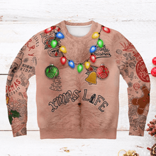 Load image into Gallery viewer, Halloween Skull Crew Neck Sweatshirt