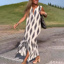 Load image into Gallery viewer, Presale-Women's Casual Dress Geometric Tank Dress