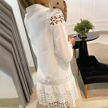 Load image into Gallery viewer, Women's Shirt Knee Length Dress