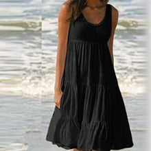 Load image into Gallery viewer, Sleeveless Crewneck Panel Dress