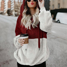 Load image into Gallery viewer, Double Colorblock Plush Jacket