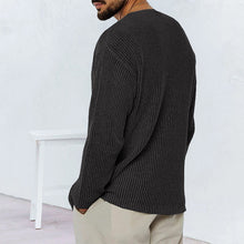 Load image into Gallery viewer, Men's V-neck Long-sleeve Sweater