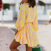 Load image into Gallery viewer, Balloon Sleeve Waist Dress