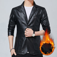 Load image into Gallery viewer, Men's Motorcycle Leather Jacket