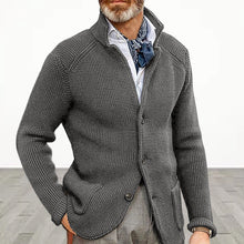 Load image into Gallery viewer, Men's Stand Collar Knitted Coat