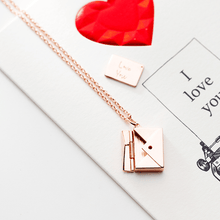 Load image into Gallery viewer, Metal Envelope Necklace