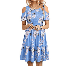 Load image into Gallery viewer, Short Sleeve Off Shoulder Dress