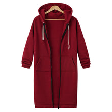Load image into Gallery viewer, Women's Casual Zip up Fleece Hoodies